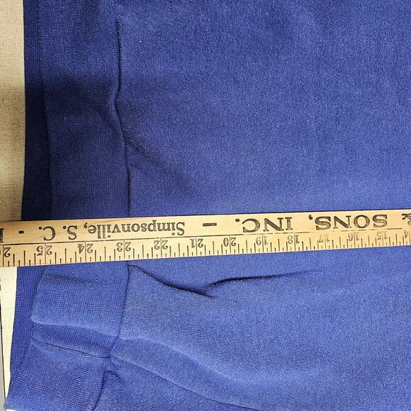 Vintage 90s Angel Sweatshirt   large Blue‎ Pullover Christian Bible Art God - Picture 10 of 10